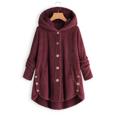 Teddy Vest | Warme comfortabele half-lang fleece vest met capuchon