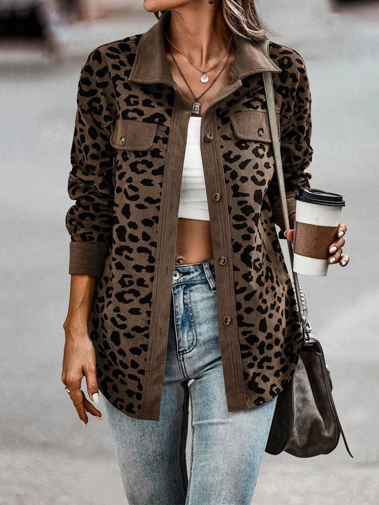 Nikki Leopard Jas | Trendy tussen jas met luipaard print