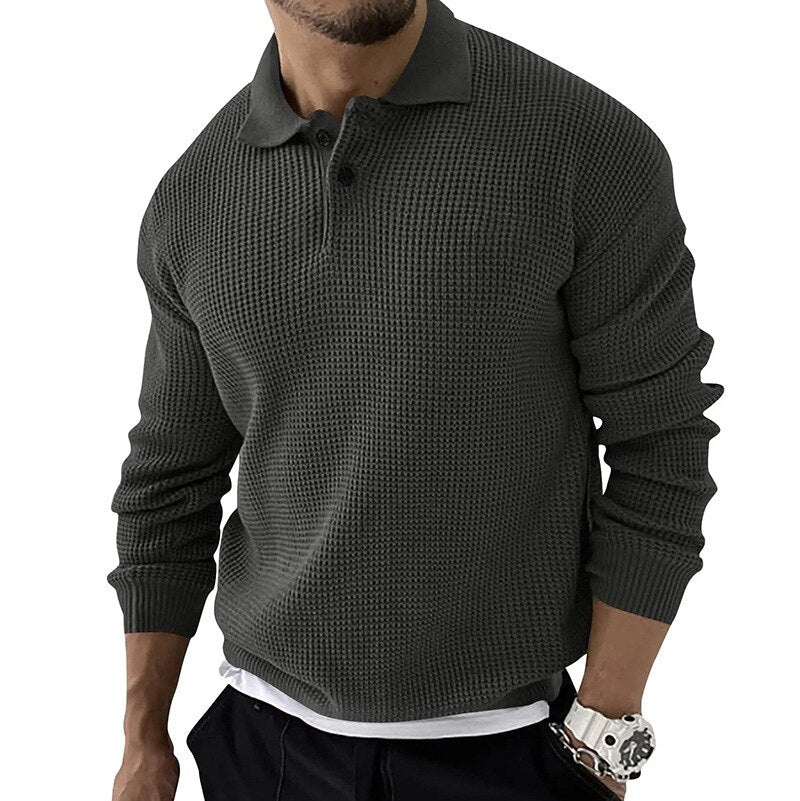 Ganti - Luxe Premium longsleeve heren polo