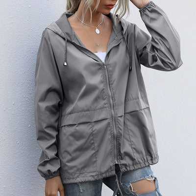 Zaria Windjack | Casual winddichte regenjas met capuchon voor dames