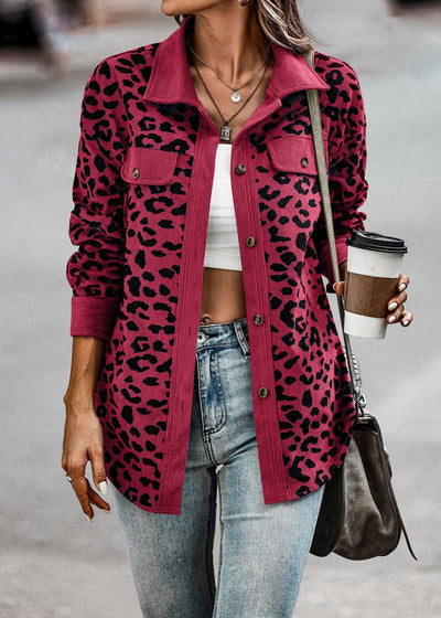 Nikki Leopard Jas | Trendy tussen jas met luipaard print