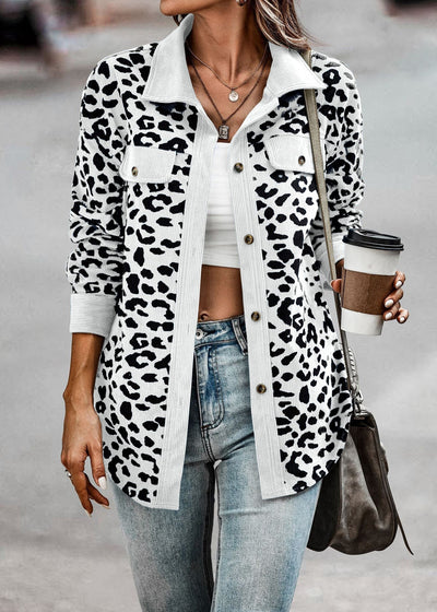 Nikki Leopard Jas | Trendy tussen jas met luipaard print
