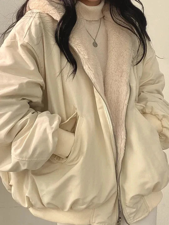 Eliana - Knusse oversized jas voor dames
