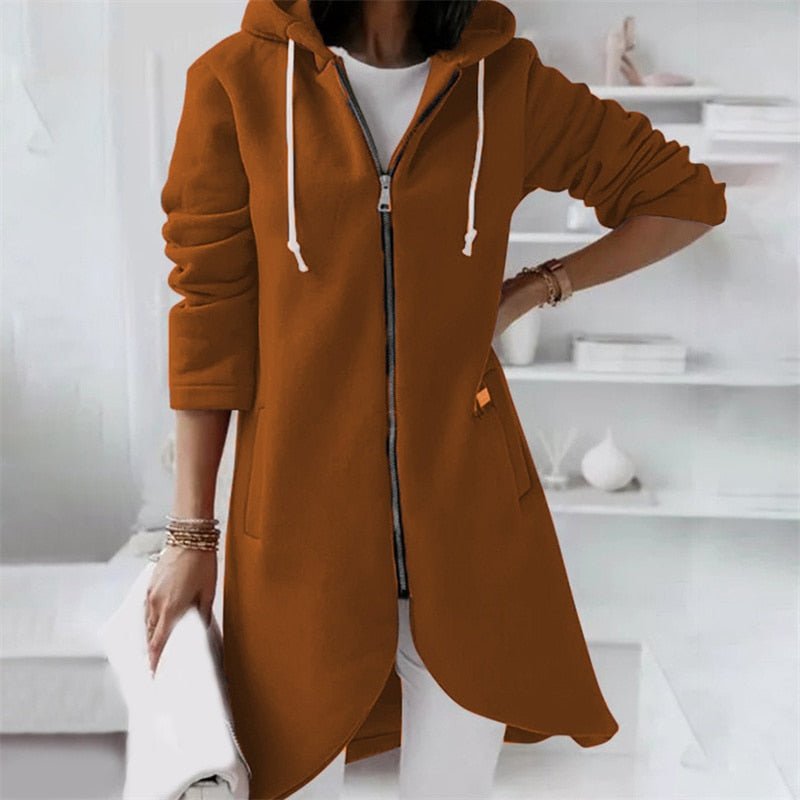 Loscana Jacket | Comfortabel lang vest voor vrouwen met capuchon