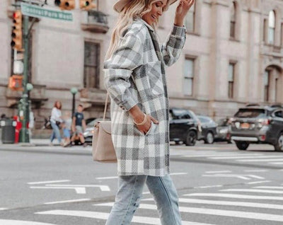 Loavie Geruite jas | Comfortabele oversized geruite over shirt voor vrouwen